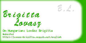 brigitta lovasz business card